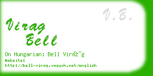 virag bell business card